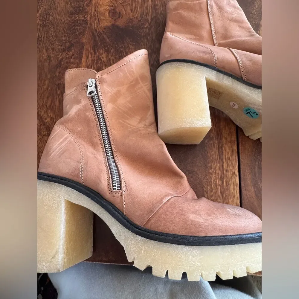 Free People Jack Zip Ankle Boots Size US 7.5
